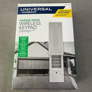 Chamberlain Clicker KLIK2U-P2MC Universal Wireless Garage Door Keypad Open Box